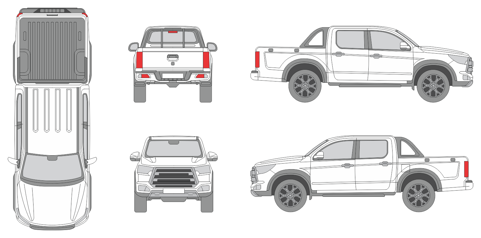 Jac T8 2023 Pickup Template