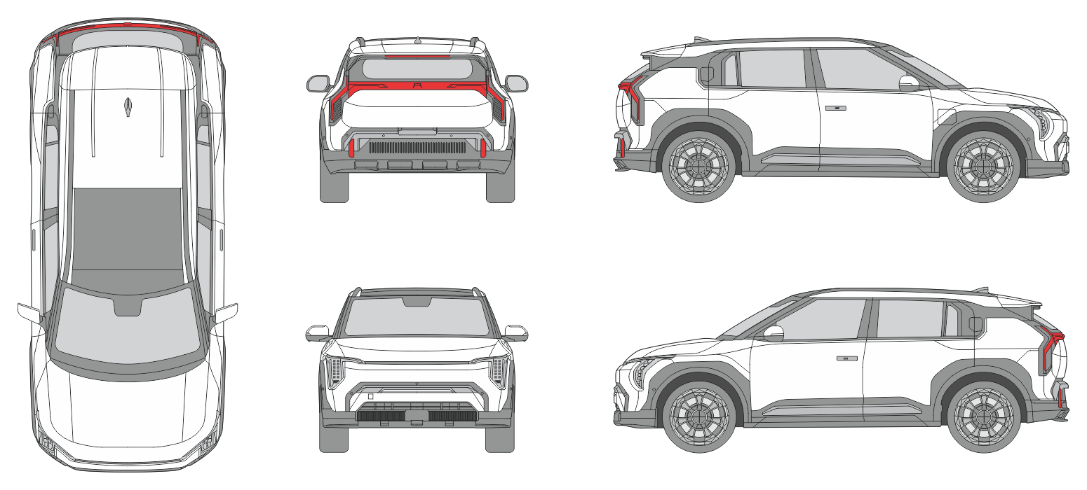 Kia EV3 2024 SUV Template