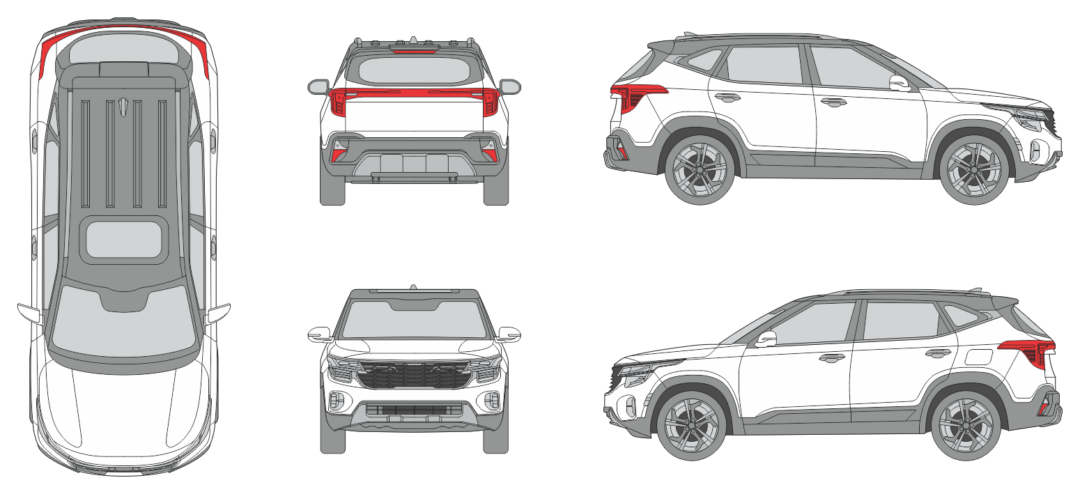 Kia Seltos US 2023 SUV Template