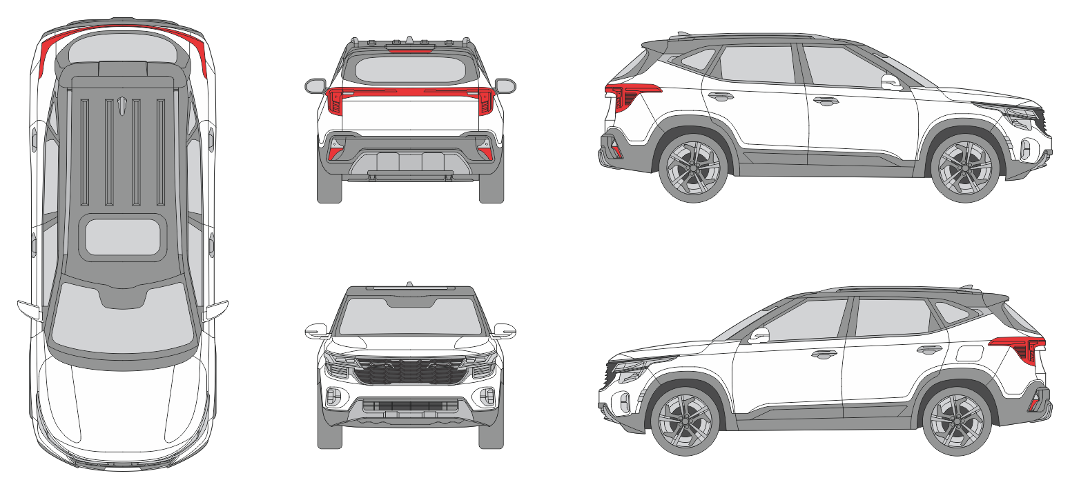 Kia Seltos US 2023 SUV Template