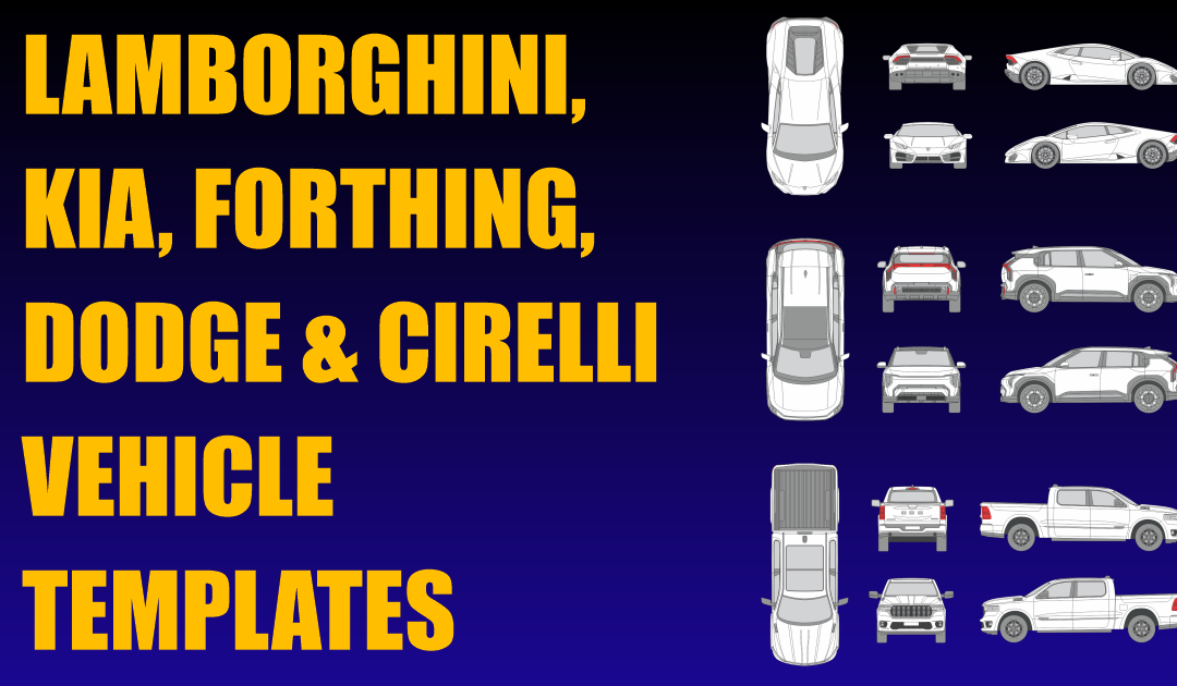 Lamborghini, Kia, Forthing, Dodge and Cirelli Vehicle Templates Added