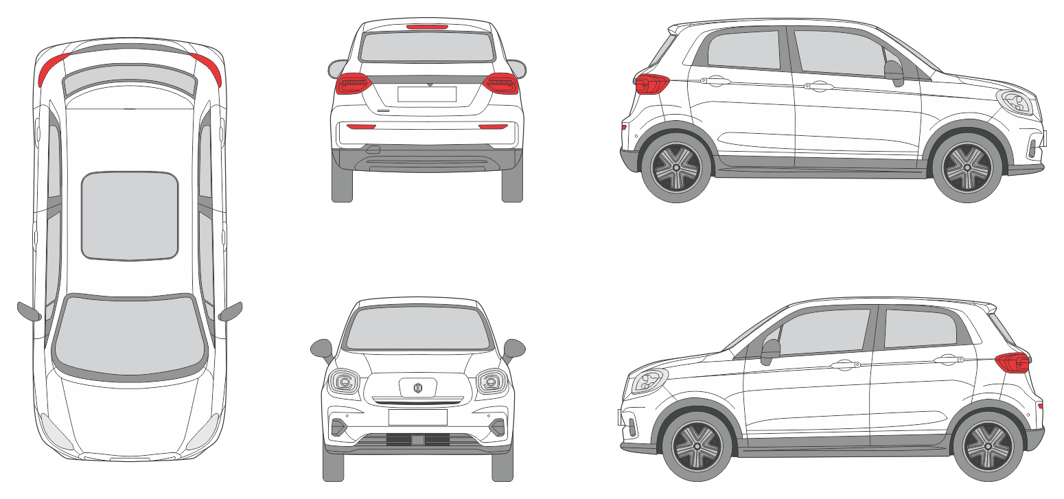 Leapmotor T03 2020 Car Template