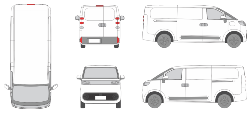 Maxus eDeliver5 2024 Van Template