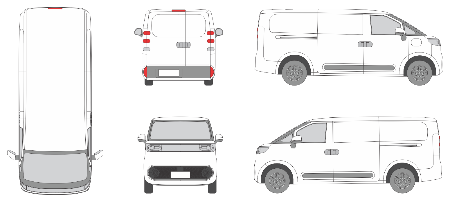 Maxus eDeliver5 2024 Van Template