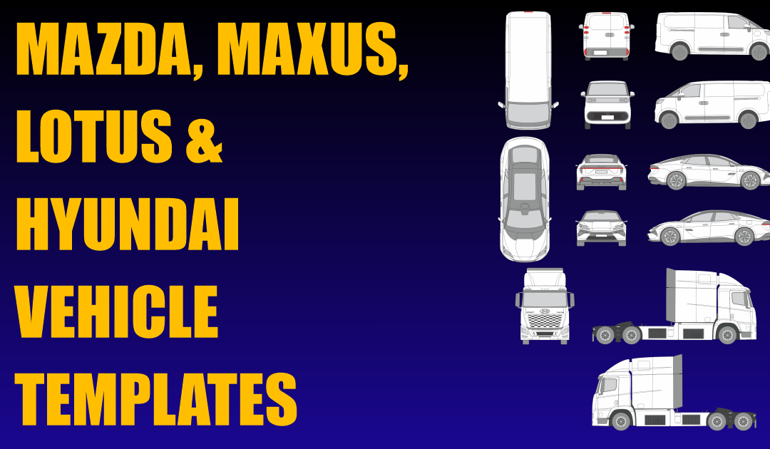 Mazda, Maxus, Lotus and Hyundai Vehicle Templates Added