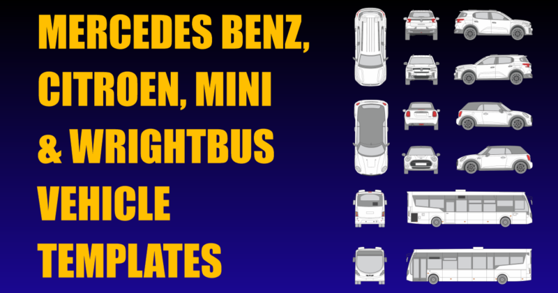 Mercedes Benz, Citroen, Mini and Wrightbus Vehicle Templates Added