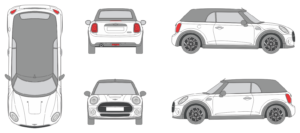 Mini Cooper F57 2016 Car Template