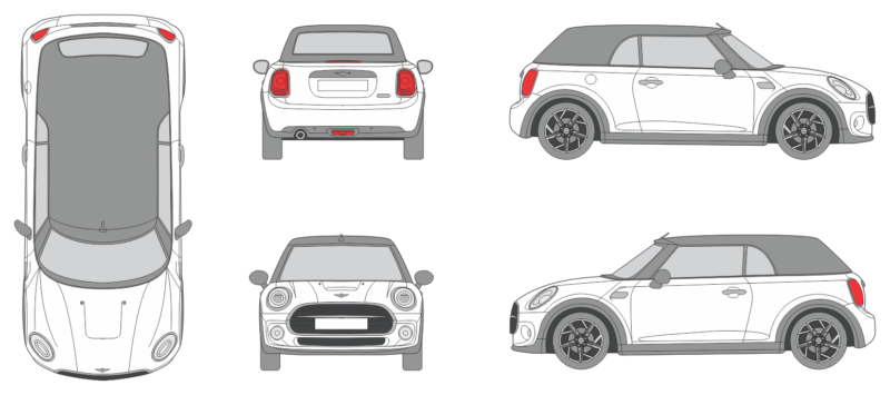 Mini Cooper F57 2016 Car Template