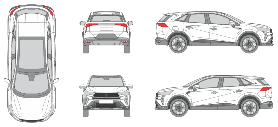 Renault Symbioz 2024 SUV Template