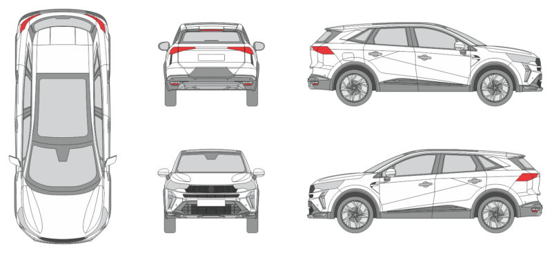 Renault Symbioz 2024 SUV Template