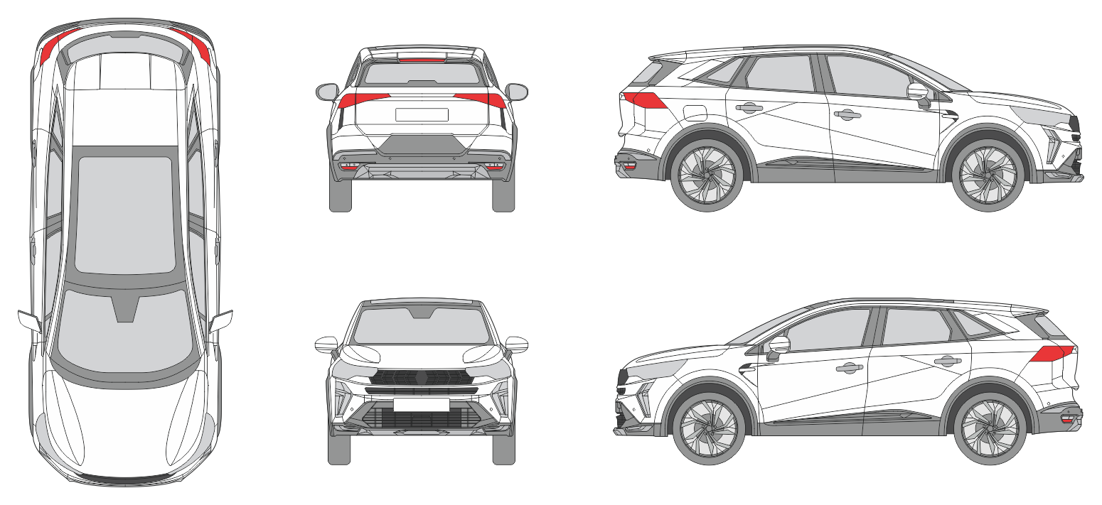 Renault Symbioz 2024 SUV Template