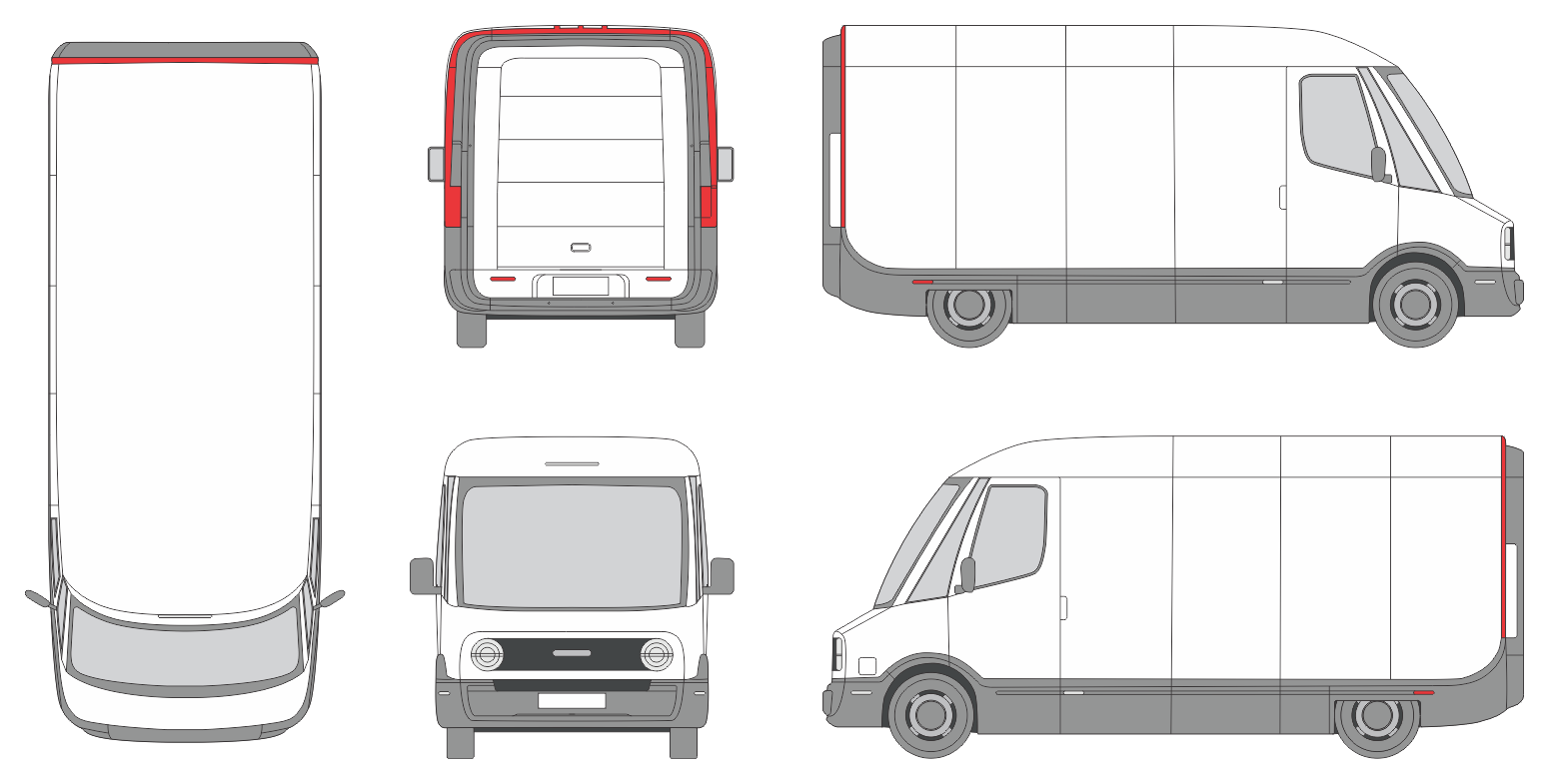 Rivian Amazon 2021 Van Template