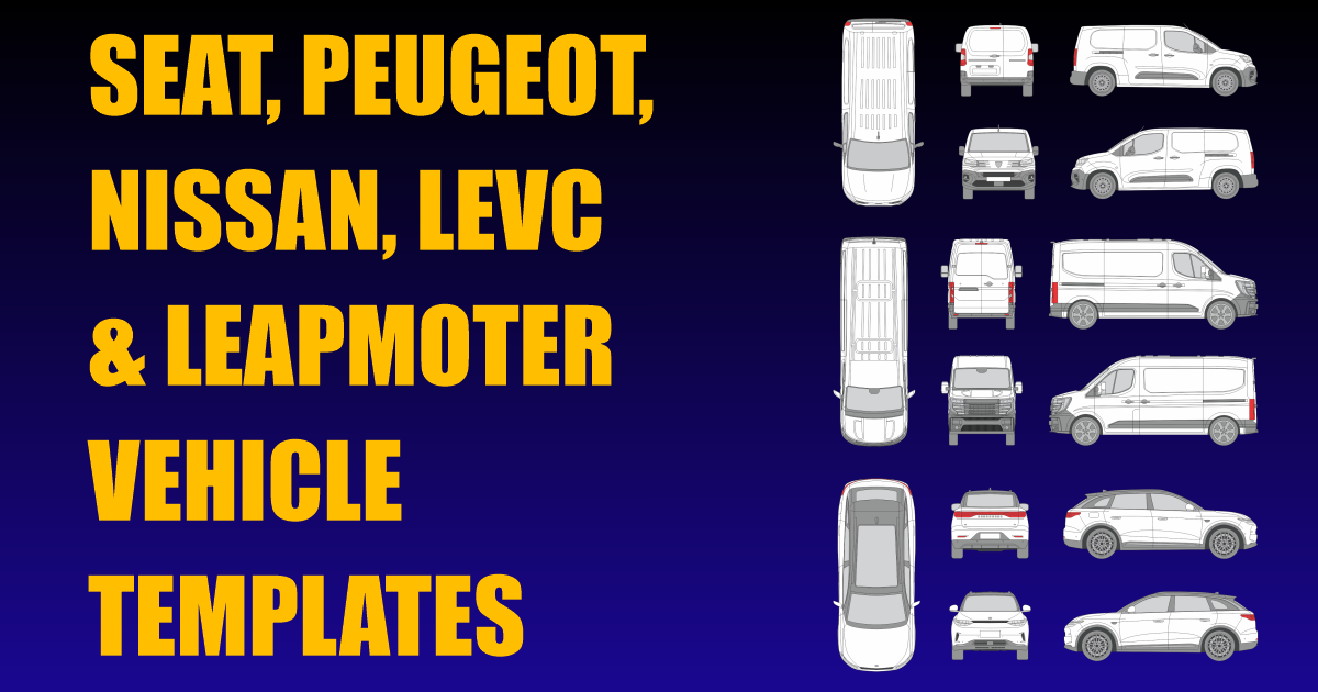 Seat, Peugeot, Nissan, LEVC and Leapmotor Vehicle Templates Added