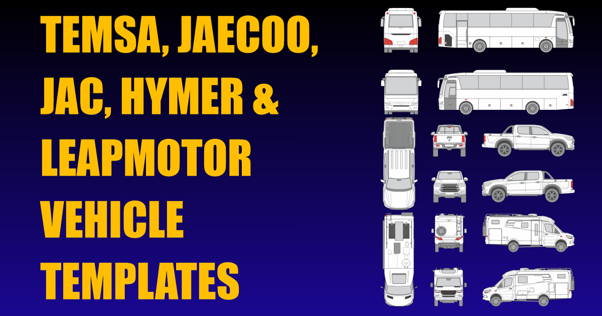 Temsa, Jaecoo, Jac, Hymer and Leapmotor Vehicle Templates Added