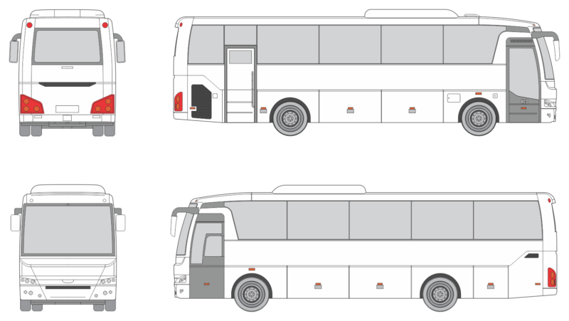 Temsa MD9 Electric City 2020 Bus Template