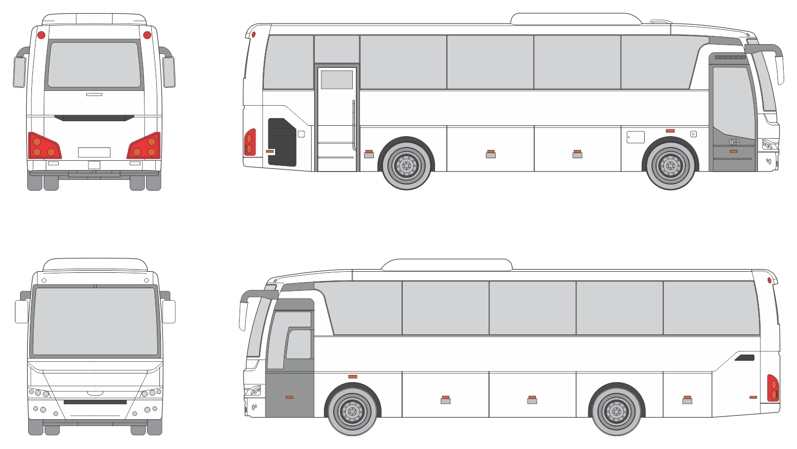 Temsa MD9 Electric City 2020 Bus Template