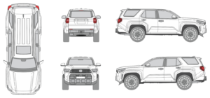 Toyota 4-Runner 2024 SUV Template