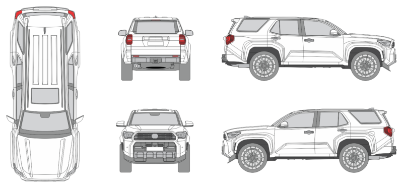 Toyota 4-Runner 2024 SUV Template