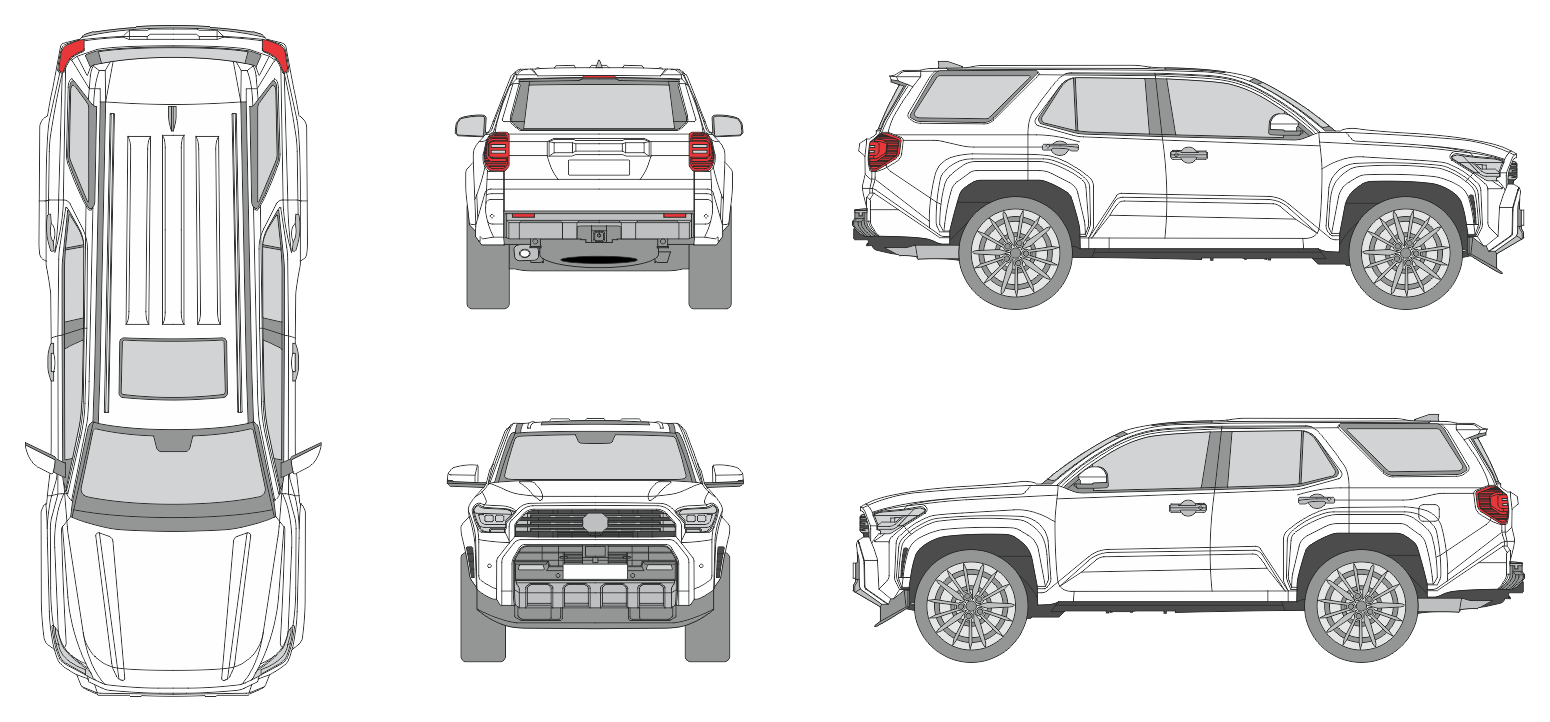 Toyota 4-Runner 2024 SUV Template