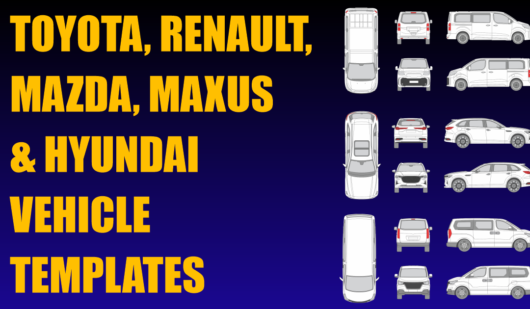 Toyota, Renault, Mazda, Maxus and Hyundai Vehicle Templates Added