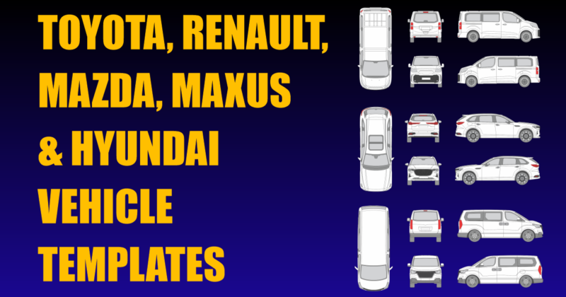 Toyota, Renault, Mazda, Maxus and Hyundai Vehicle Templates Added