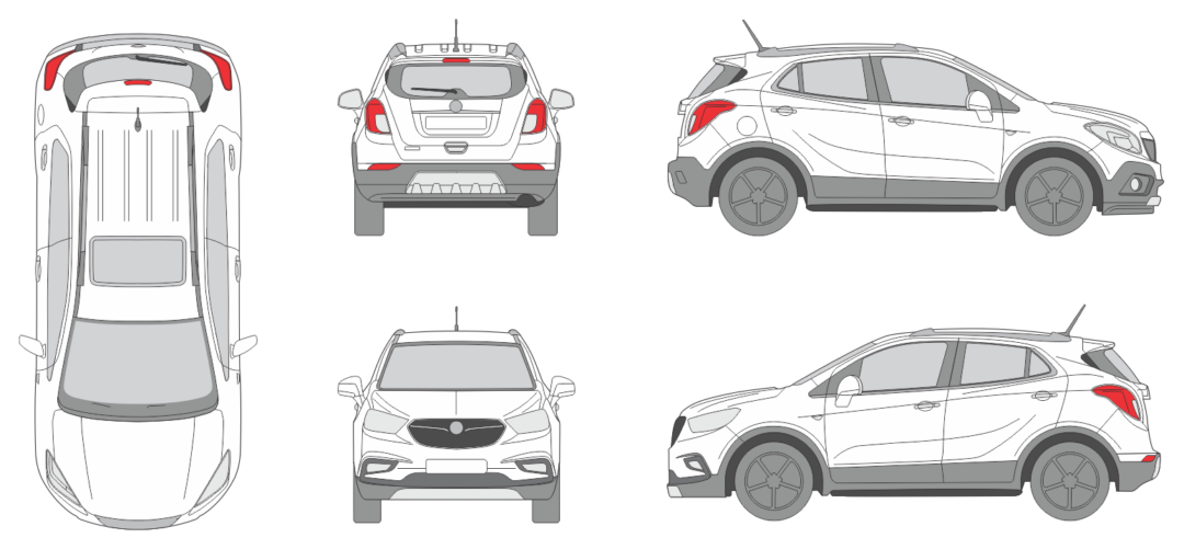 Vauxhall Mokka X 2016 SUV Template