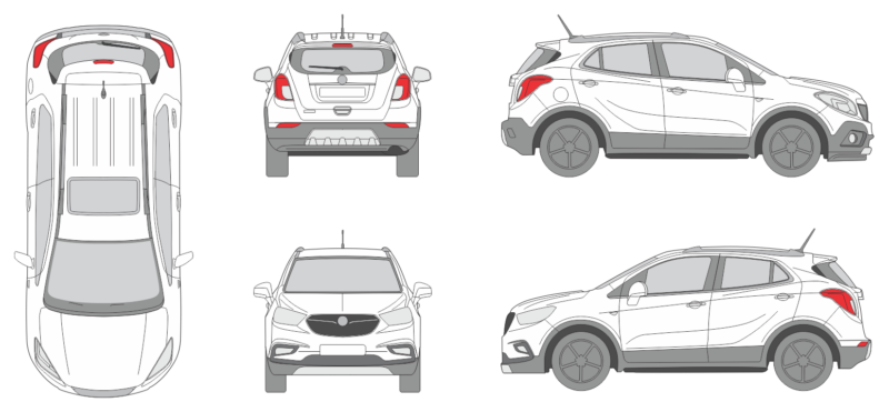 Vauxhall Mokka X 2016 SUV Template