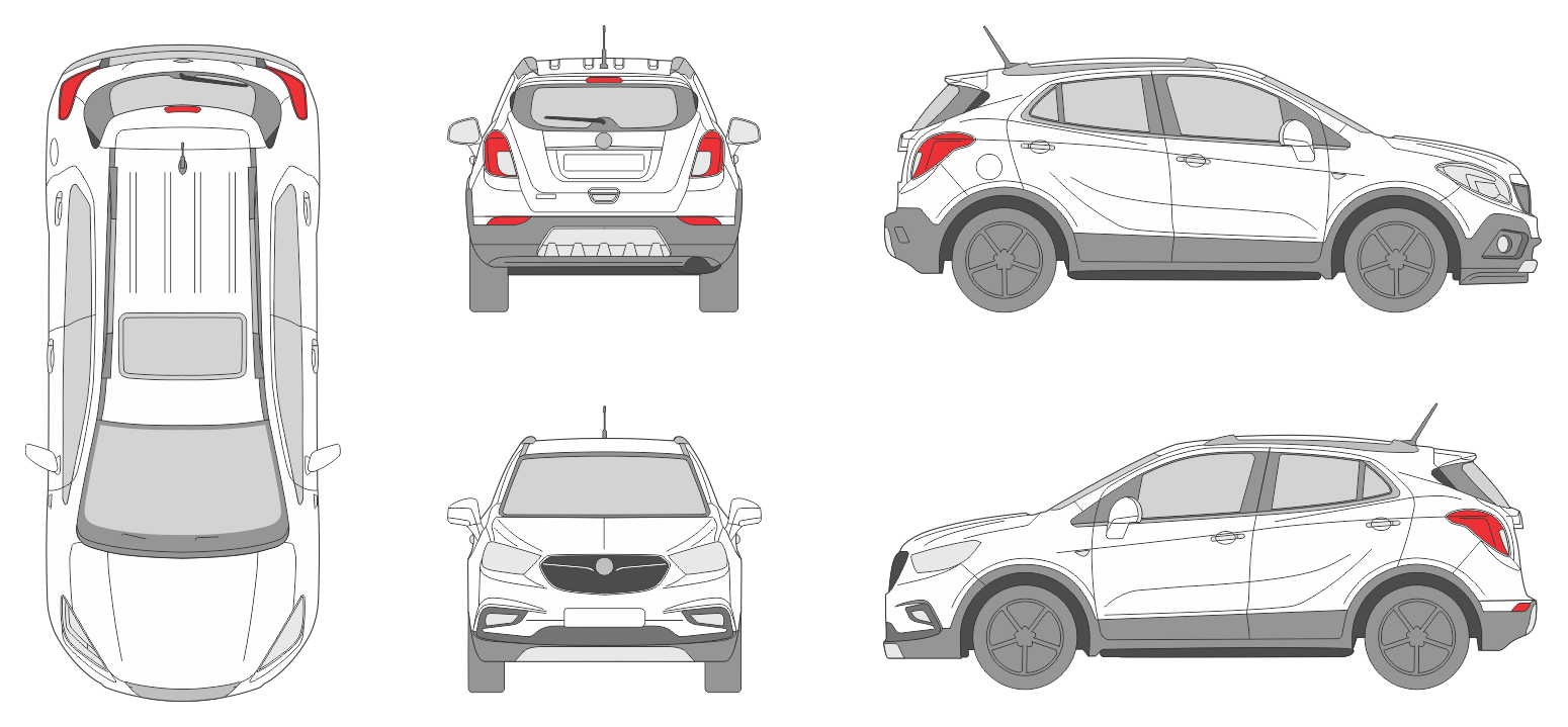 Vauxhall Mokka X 2016 SUV Template