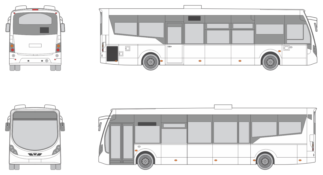 Wrightbus Streetlite 2017 Bus Template