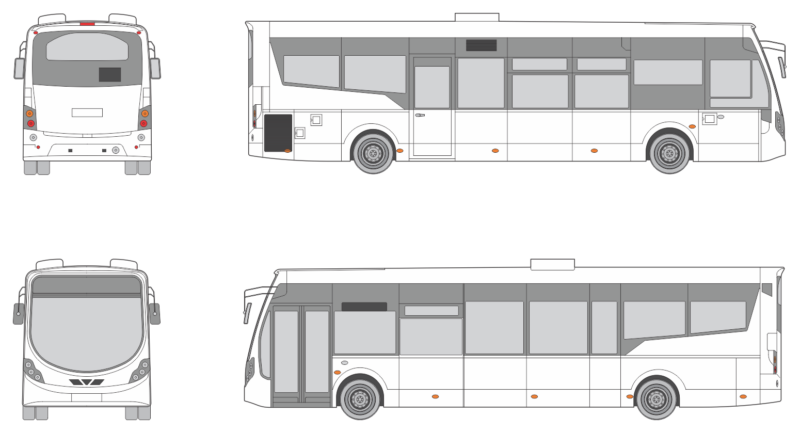 Wrightbus Streetlite 2017 Bus Template