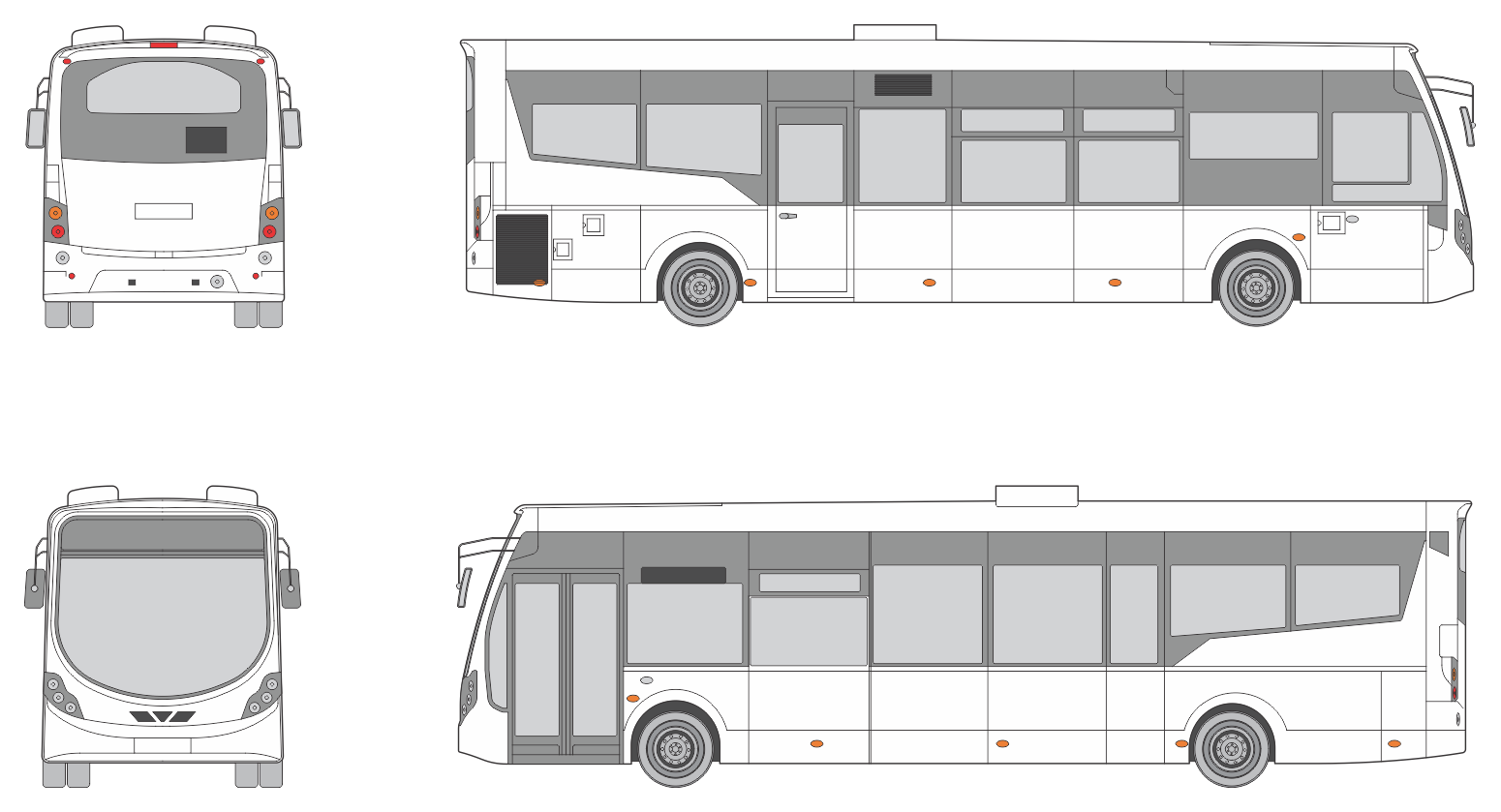 Wrightbus Streetlite 2017 Bus Template