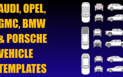 Audi, Opel, GMC, BMW and Porsche Vehicle Templates Added