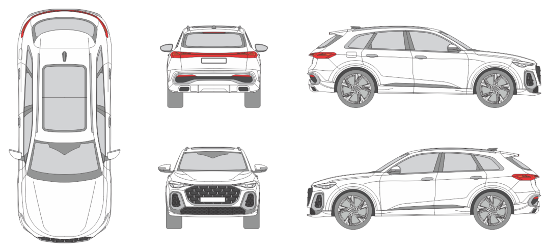 Audi Q5 2024 Car Template