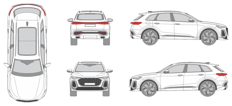 Audi Q5 2024 Car Template