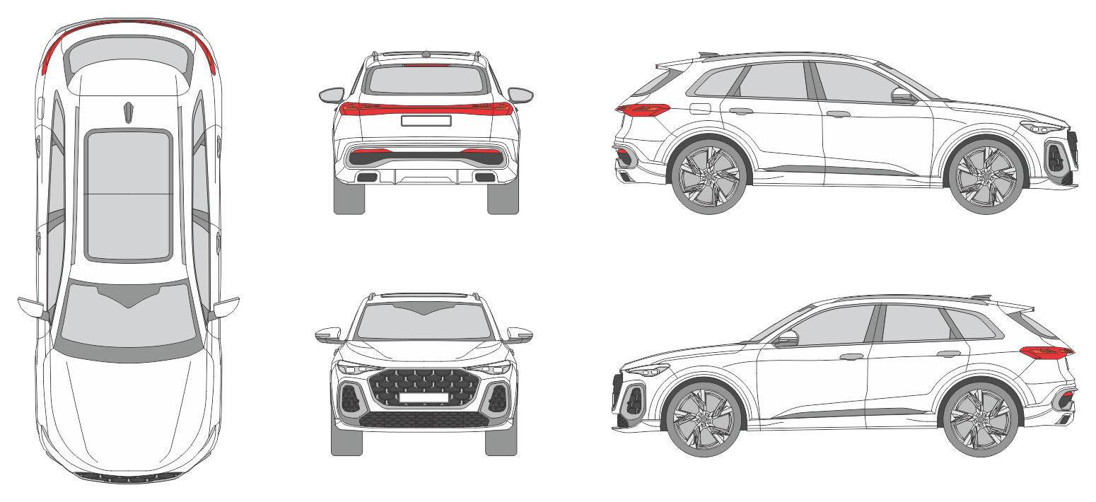 Audi Q5 2024 Car Template