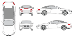 BMW 6er 2004 Car Template