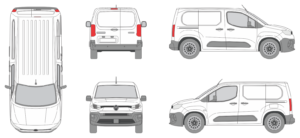 Citroen Berlingo 2024 Van Template