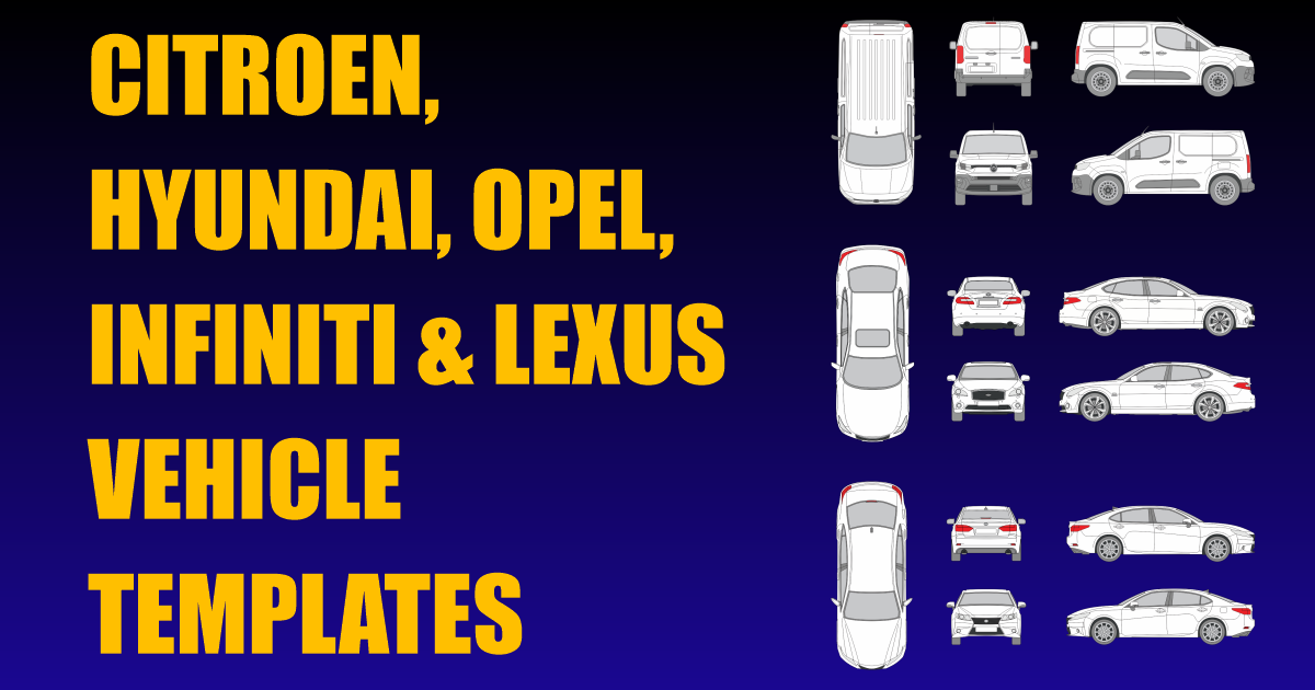 Citroen, Hyundai, Opel, Infiniti and Lexus Vehicle Templates Added