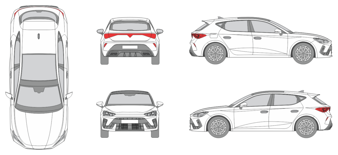 Cupra Leon 2024 Car Template