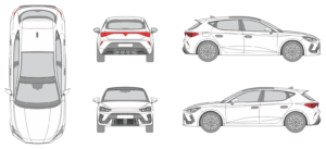 Cupra Leon 2024 Car Template