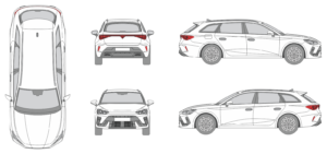 Cupra Leon Sportstourer 2024 Car Template