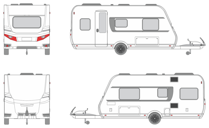 Dethleffs Aero 470 EL 2023 Camper Template