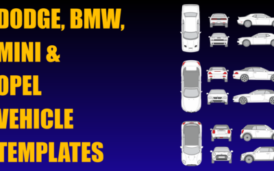 Dodge, BMW, Mini and Opel Vehicle Templates Added