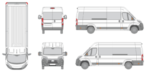 Fiat Ducato 2024 Extra Long Med High Window Slide Door RL Window RL