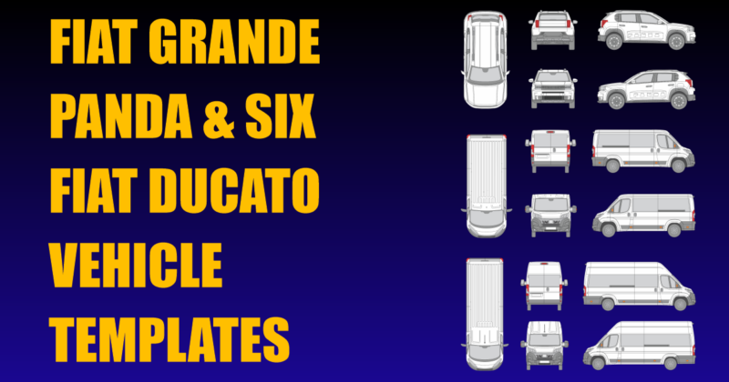 Fiat Grande Panda and Six Fiat Ducato Vehicle Templates Added