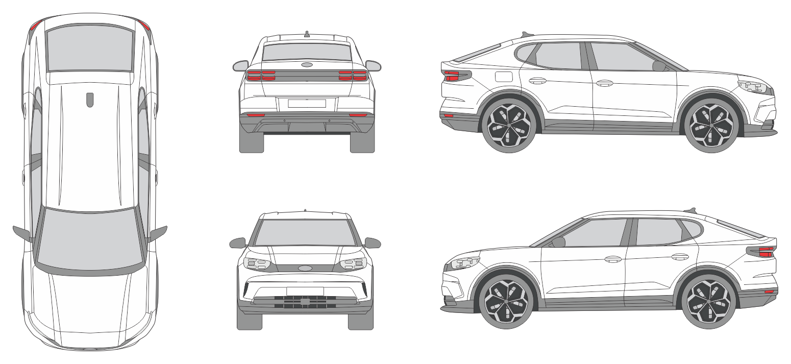 Ford Capri 2024 Car Template