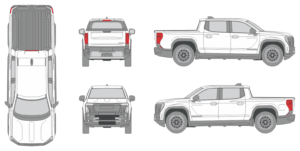 GMC Sierra EV 2024 Pickup Template