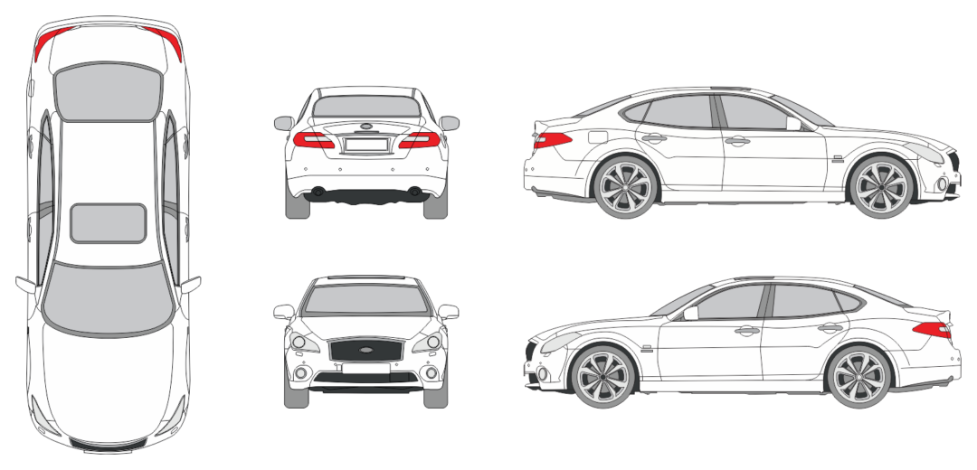 Infiniti M 2010 Car Template