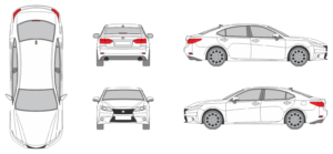 Lexus ES 2012 Car Template