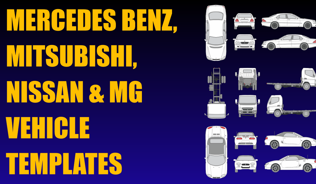 Mercedes Benz, Mitsubishi, Nissan and MG Vehicle Templates Added